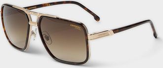 Carrera Gold-accent aviator sunglasses