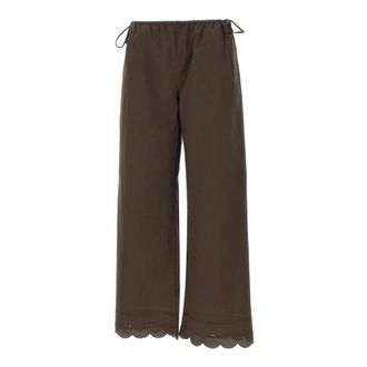 The Garment Wide Trousers, female, Brown, Size: 2XS Kirsten Trousers