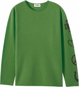 27 Miles Malibu Womens Luckie Long Sleeve Top In Jade/gravel