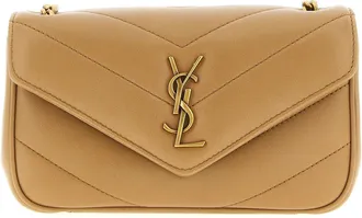 Saint Laurent Loulou Borse A Tracolla Beige-Donna