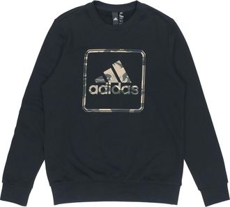 adidas MH Gfx Ft Bos Round Neck Logo Sports Black GM4477