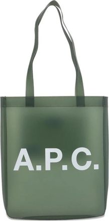A.P.C. Lou Tote Bag - Dames - Shoppers - Groen - ONE Size - Tassen