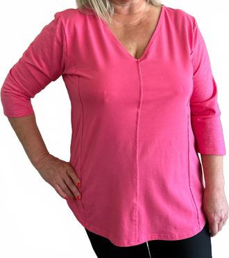 Neon Buddha Reversible Top In Punch
