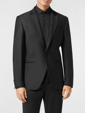 Philipp Plein Blazer monopetto con stampa grafica e strass