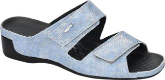 Vital Schoenen, Dames, Blauw, 36 EU, Leer, Tina Wedge