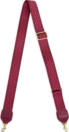 Clare Vivier Adjustable Crossbody Strap in Tonal Plummy Checker at Nordstrom