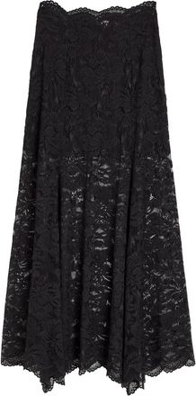 Paco Rabanne Stretch-lace Maxi Skirt - Black - 40 (UK12 / M)