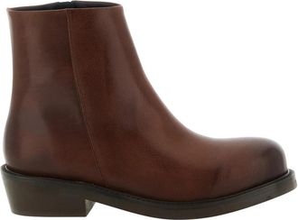 S&eacute;fr Lerato Enkellaarsjes - Heren - Enkellaarsjes - Bruin - 44 EU - Leer - Schoenen