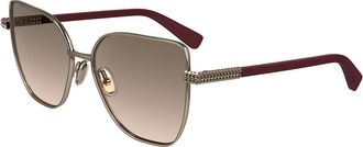 Lanvin LNV132S 773 Womens Sunglasses Gold Size 57