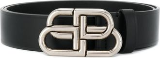 Balenciaga Black Logo Buckle Belt