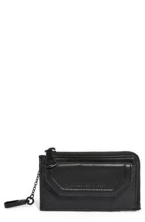 Aim&eacute;e Good Life Leather Wallet in Black W/Shiny Black at Nordstrom Rack