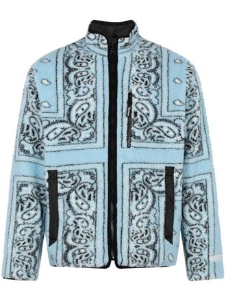 SUPREME Omkeerbaar fleece jack met print - Blauw