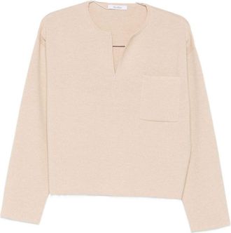 Max Mara Pullover mit V-Ausschnitt aus Kaschmirwolle