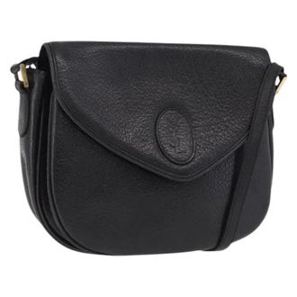 Saint Laurent Pre-owned Vintage Schoudertas - Dames - Pre-owned - Zwart - Maat: ONE Size Leer