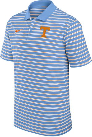Nike Tennessee Striped Primary Logo Nike Mens Dri-FIT College Polo in Blue | 02LX0IP4UTN-QX7