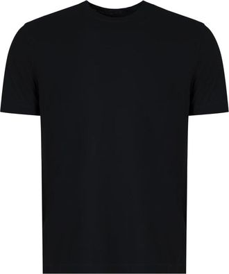 Slowear Katoenen T-shirt met ronde hals - Heren - T-shirts - Zwart - 2XL - Katoen - Tops