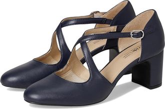 Life Stride Tracy High Womens Heels Lux Navy : 7.5 W (C), Faux Leather