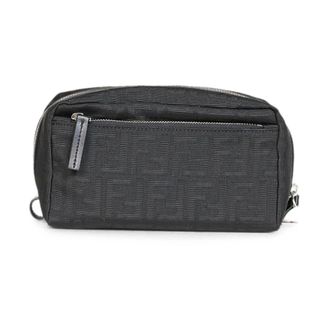 Fendi Beauty Case Double Zip Small - Bags - Hombre - Negro - ONE SIZE