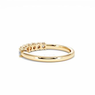 The Diamond Store Chloe 18K Gold 7 Stone Diamond Eternity Ring 0.50CT H/SI