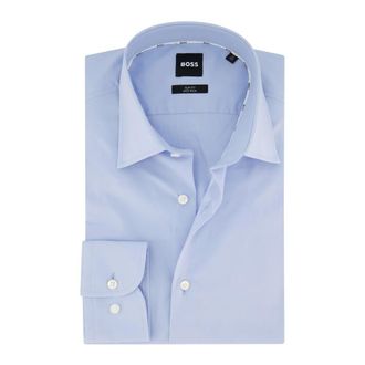 HUGO BOSS Heren, Overhemden, Blauw, Maat: 2XL Katoen