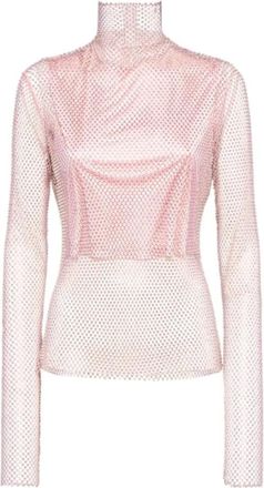 Sportmax Senior Midi Rok - Dames - Longsleeves - Roze - S - Polyester - Tops