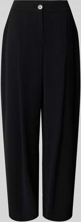 A|X Armani Exchange Relaxed Fit Hose mit Bundfalten in Black, Gr&ouml;&szlig;e 34