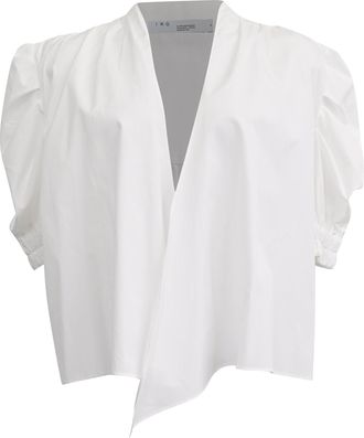 Iro Iro Blouse in White Cotton