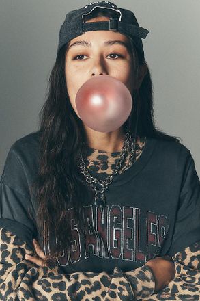 Anine Bing Johnny Crop Tee