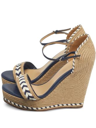 Gucci espadrille wedge sandals - Neutrals