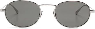 Saint Laurent Eyewear Occhiali da sole ovali - Argento