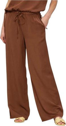 Simple Broeken, Dames, Bruin, S, Dames Broeken Trouser