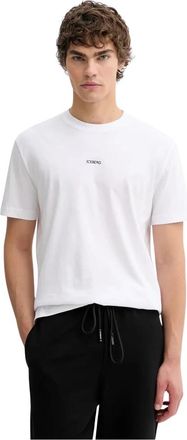 Iceberg T-shirt met ronde hals en logo - Heren - T-shirts - Wit - L - Katoen - Tops