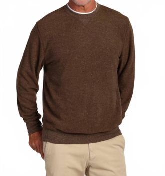 True Grit Vintage Long Sleeve Sweatshirt In Brown