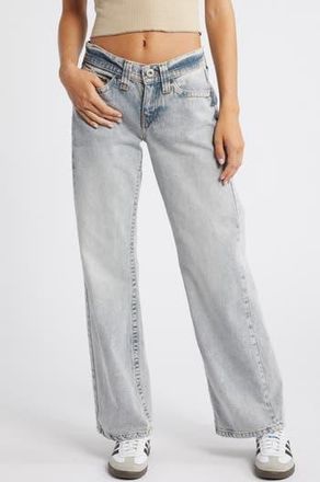 BDG Kayla Low Rider Wide Leg Jeans in Grey at Nordstrom Rack, Size 26 32