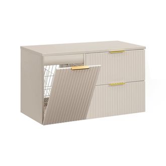 Petits Meubles Mueble bajo lavabo 100cm cesto paneles mdf cachemira