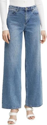 Michael Kors Denim Wijde Jeans - Dames - Loose Fit Jeans - Blauw - L - Denim - Jeans