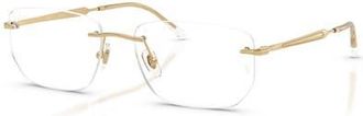 Ray-Ban 56mm Irregular optical glasses in Gold at Nordstrom