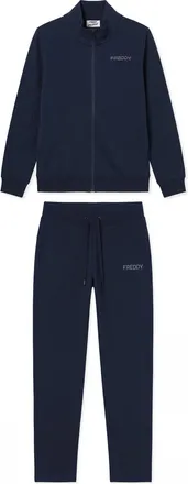 Freddy Tuta Sportiva Donna con Zip, Collo Alto e Loghi in Perline