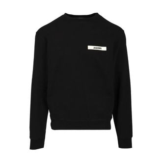 Jacquemus Crew neck sweatshirt - male - Jacquemus - Sweatshirts - Black - L - Sweatshirts & Hoodies