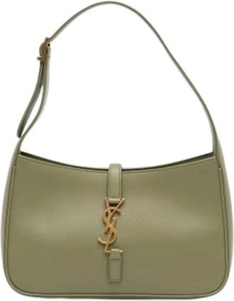 Saint Laurent Pre-owned Schoudertas - Dames - Vintage Handtas - Groen - ONE Size - Leer - Vintage