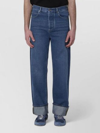 Bottega Veneta wide leg denim trousers mid rise