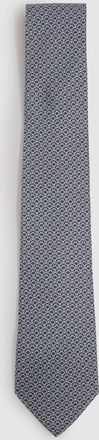 Reiss Navy Silk Chain Pattern Tie