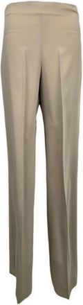 P.A.R.O.S.H. P.a.r.o.s.h., Broeken, Dames, Beige, L, Polyester, Wijde Pijp Sand Broek