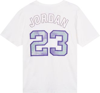 Nike Jordan Air Jordan Sport DNA Solid Color Logo Alphabet Numeric Printing Short Sleeve White DO8899-100