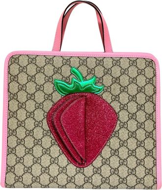 Gucci Beige Gg Supreme Handbag Tote Bag (Pre-Owned)