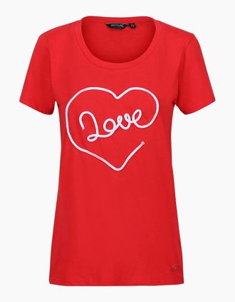 Regatta Womens Regatta Womens/Ladies Filandra VII Love T-Shirt - Red - Size: 16