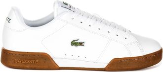 Lacoste White Gum Leather Trainers for Men