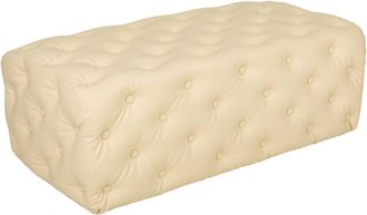 Wanderlust Deco Banqueta Tapizada Blanca108x54x40