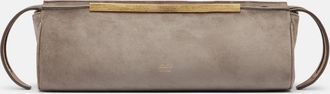 Khaite Donna suede clutch