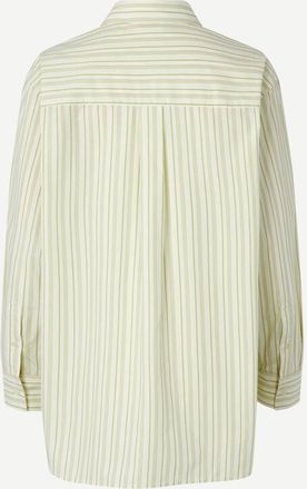 Sams&oslash;e & Sams&oslash;e Striped TENCEL Lyocell Blend Shirt - Yellow